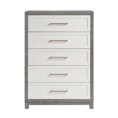 Rowan Silver 5pc Bedroom Set - Ornate Home