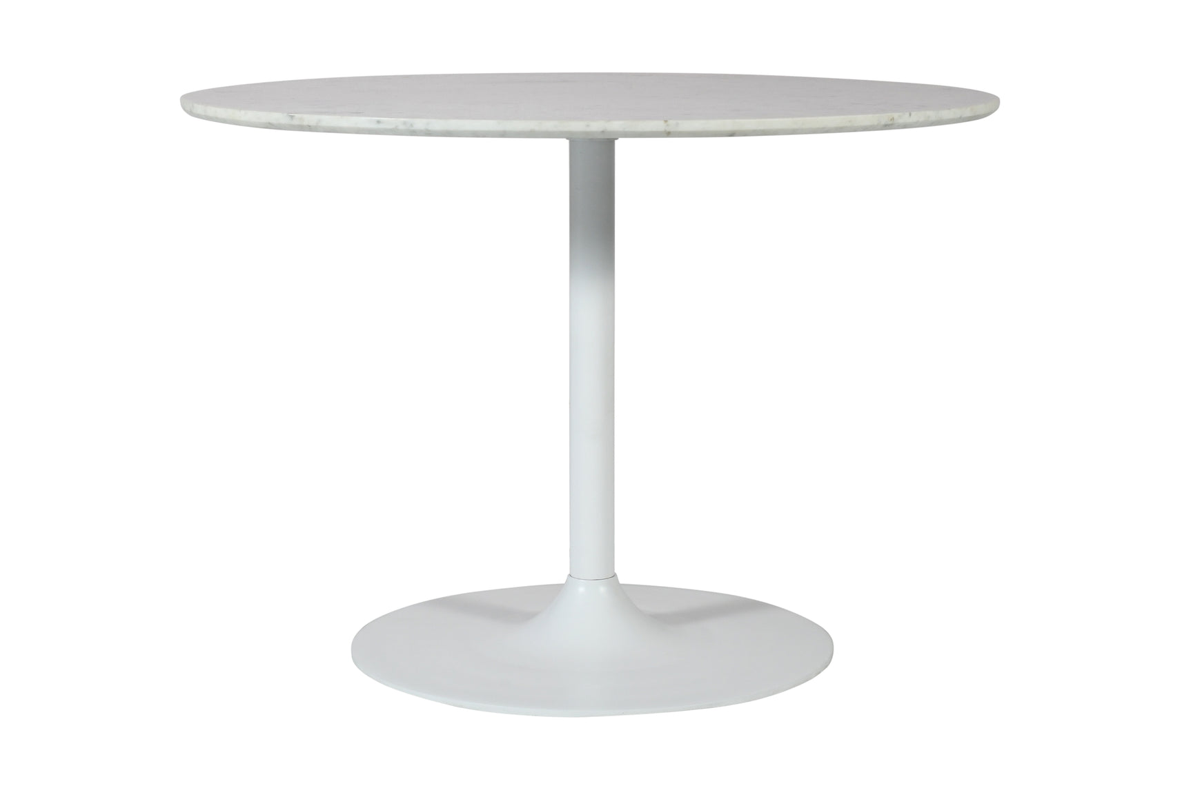 Rowan White 54 Round Marble Dining Table - Ornate Home