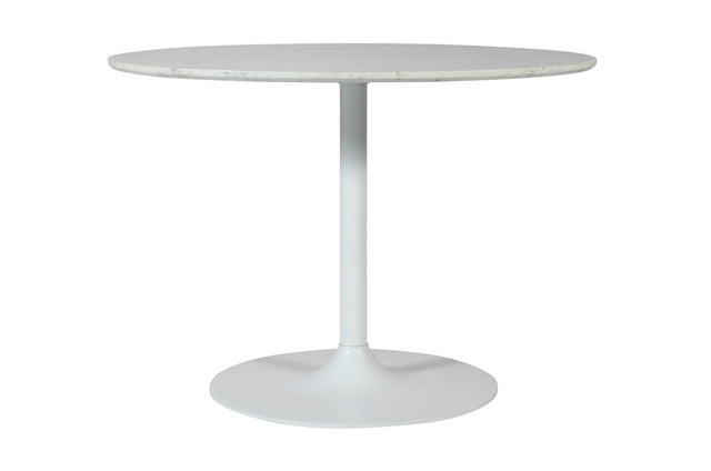 Rowan White 54 Round Marble Dining Table - Ornate Home