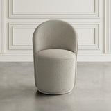 Rowan White/Grey 42 Round Marble Dining Table w/ 4 Landon Chairs - Ornate Home