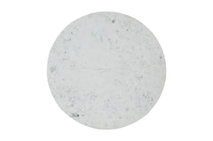 Rowan White/Grey 42 Round Marble Dining Table w/ 4 Landon Chairs - Ornate Home