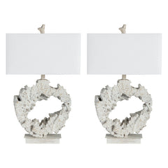 Rowan White Table Lamp (Set of 2) - Ornate Home