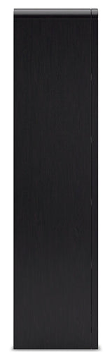Rowanbeck Black 72" Bookcase - Ornate Home