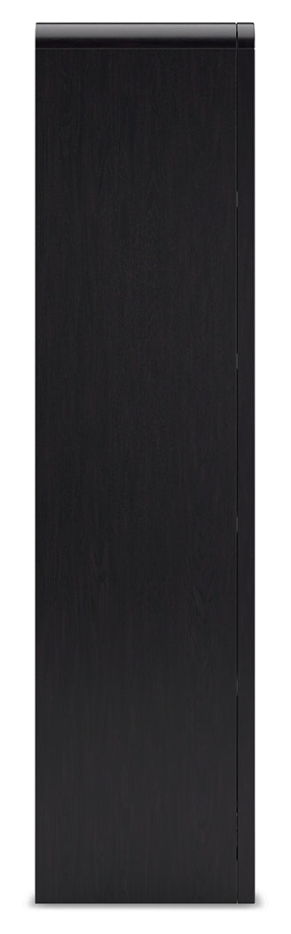 Rowanbeck Black 72" Bookcase - Ornate Home