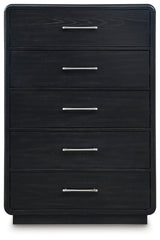 Rowanbeck Black Chest of Drawers (Online Special Price) - Ornate Home