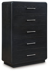 Rowanbeck Black Chest of Drawers (Online Special Price) - Ornate Home