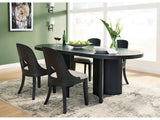 Rowanbeck Black Dining Room Set / 5pc - Ornate Home