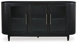 Rowanbeck Black Dining Server (Online Special Price) - Ornate Home