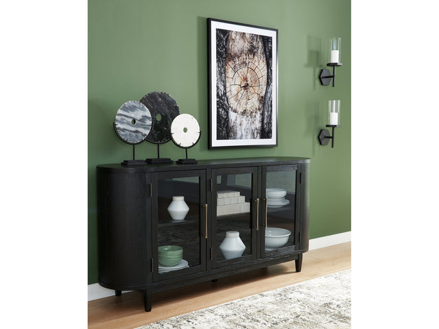 Rowanbeck Black Dining Server - Ornate Home