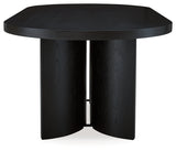 Rowanbeck Black Dining Table (Online Special Price) - Ornate Home