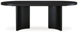 Rowanbeck Black Dining Table - Ornate Home