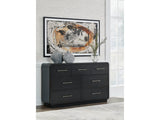 Rowanbeck Black Dresser - Ornate Home