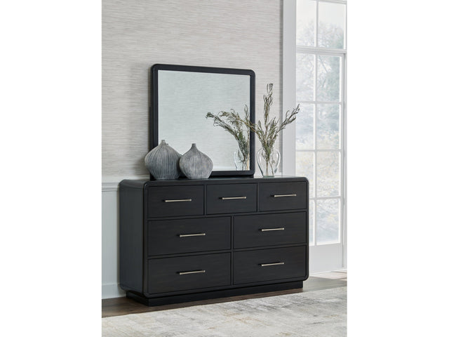 Rowanbeck Black Dresser and Mirror (Online Special Price) - Ornate Home