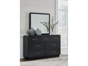 Rowanbeck Black Dresser and Mirror - Ornate Home