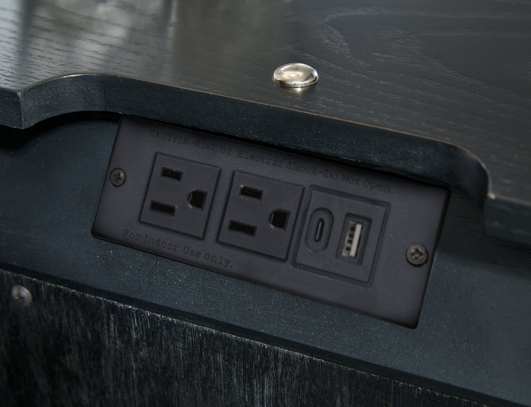 Rowanbeck Black Nightstand (Online Special Price) - Ornate Home