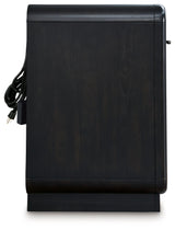 Rowanbeck Black Nightstand (Online Special Price) - Ornate Home