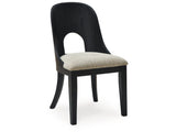 Rowanbeck Gray/Black Dining Chair D821-01 - Ornate Home