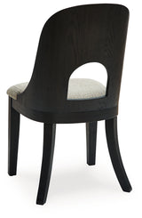 Rowanbeck Gray/Black Dining Room Chair (Set of 2) - Ornate Home