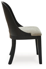 Rowanbeck Gray/Black Dining Table, 2 Arm Chairs and 4 Side Chairs - Ornate Home