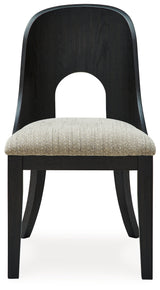 Rowanbeck Gray/Black Dining Table and 4 Chairs - Ornate Home