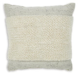 Rowcher Gray/White Pillow - Ornate Home