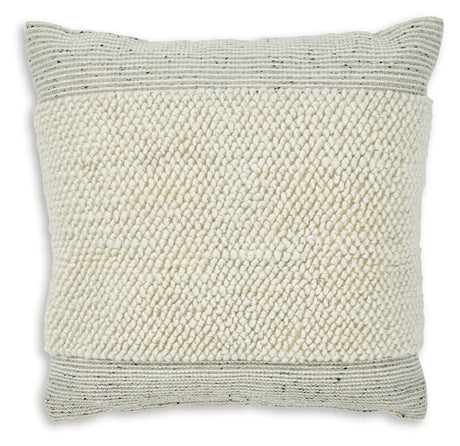 Rowcher Gray/White Pillow - Ornate Home