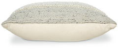 Rowcher Gray/White Pillow - Ornate Home