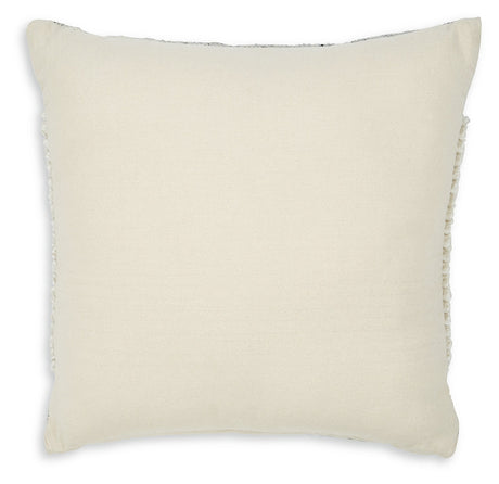 Rowcher Gray/White Pillow - Ornate Home