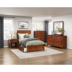 Rowe Brown 1-Drawer Nightstand - Ornate Home