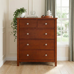 Rowe Brown 5-Drawer Chest - Ornate Home
