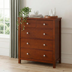 Rowe Brown 5-Drawer Chest - Ornate Home