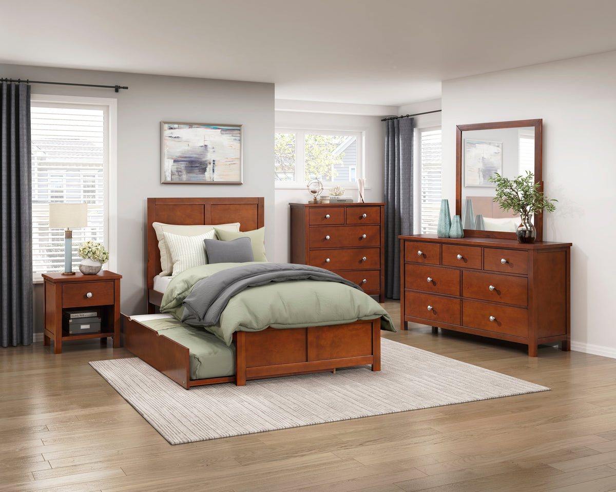 Rowe Brown Twin Platform Bed - Ornate Home