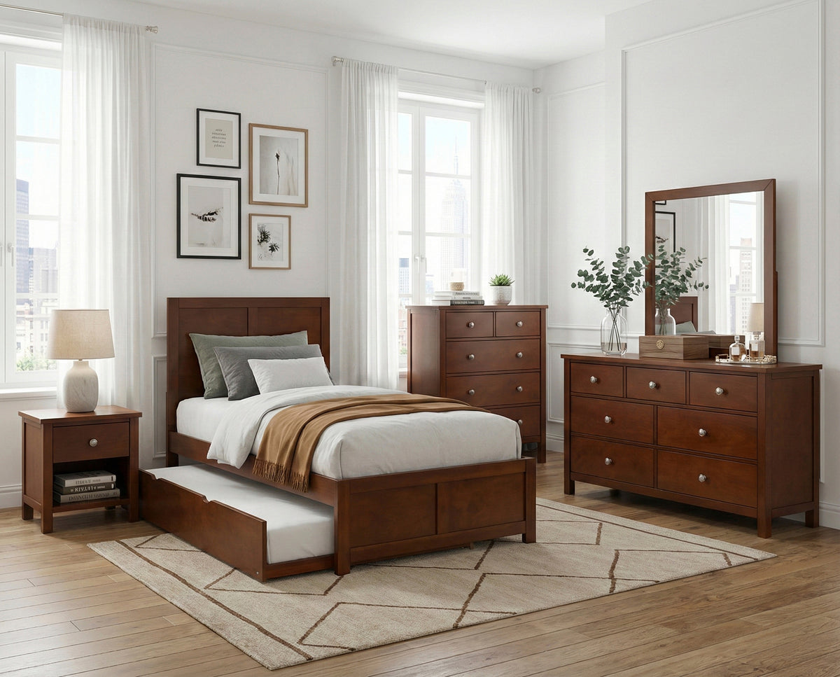 Rowe Brown Twin Platform Bed - Ornate Home