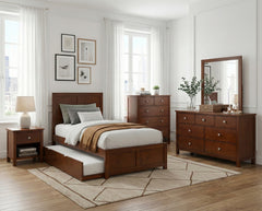 Rowe Brown Twin Platform Bed - Ornate Home