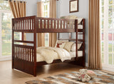 Rowe Dark Cherry Full/Full Bunk Bed - Ornate Home