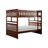 Rowe Dark Cherry Full/Full Bunk Bed - Ornate Home