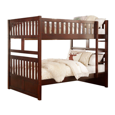 Rowe Dark Cherry Full/Full Bunk Bed - Ornate Home