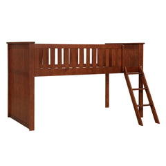 Rowe Dark Cherry Low Loft Bunk - Ornate Home