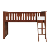 Rowe Dark Cherry Low Loft Bunk - Ornate Home