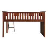 Rowe Dark Cherry Low Loft Bunk - Ornate Home
