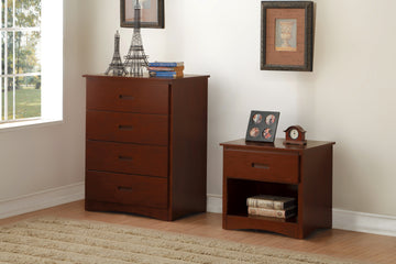 Rowe Dark Cherry Nightstand - Ornate Home