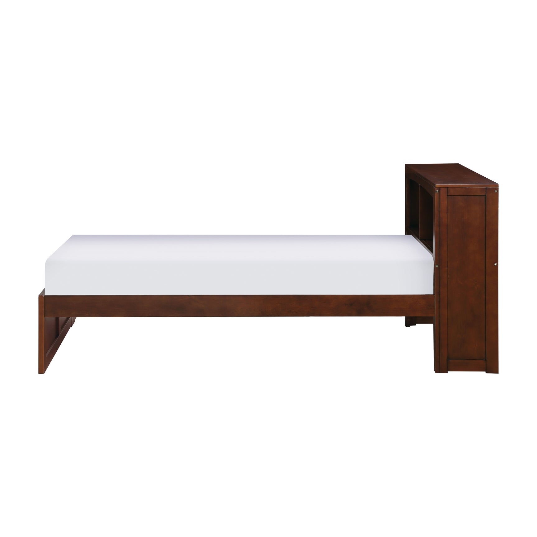 Rowe Dark Cherry Twin Bookcase Platform Bed - Ornate Home