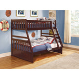 Rowe Dark Cherry Twin/Full Bunk Bed - Ornate Home
