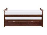 Rowe Dark Cherry Twin/Twin Bed with Twin Trundle - Ornate Home
