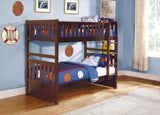 Rowe Dark Cherry Twin/Twin Bunk Bed - Ornate Home