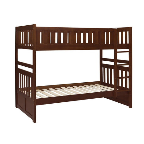 Rowe Dark Cherry Twin/Twin Bunk Bed - Ornate Home