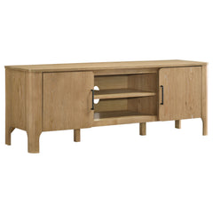 Rowe Light Oak 65-inch 2-door Wood TV Stand Media Console - Ornate Home