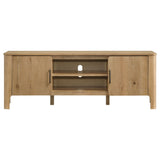Rowe Light Oak 65-inch 2-door Wood TV Stand Media Console - Ornate Home