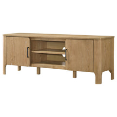 Rowe Light Oak 65-inch 2-door Wood TV Stand Media Console - Ornate Home