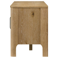 Rowe Light Oak 65-inch 2-door Wood TV Stand Media Console - Ornate Home